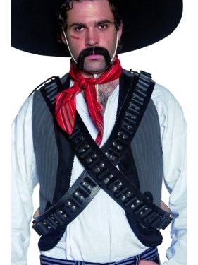 Cowboy Fancy Dress - 2 Authentic Mexican Bandit Bullet Belts