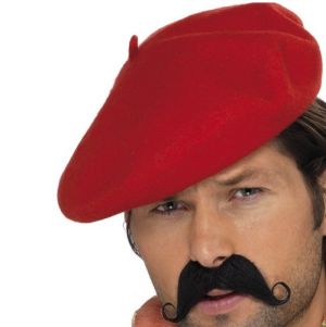 Frenchman Fancy Dress Red Beret