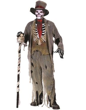 Mens Halloween Grave Groom Costume