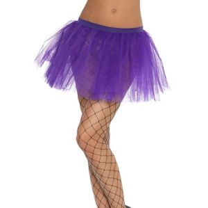 Ladies Fancy Dress - Purple 80s Tutu