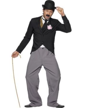 20s Movie Star Chaplin Fancy Dress Costume  