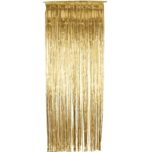 Christmas Fancy Dress Decoration - Door Shimmer Curtain - Gold