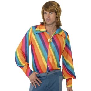 Mens 70s Fancy Dress Shirt 