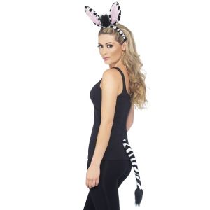 Zebra Instant Ears on band & Tail Set