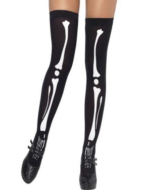 Skeleton Print Stockings