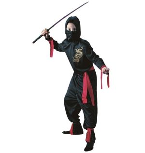 Childrens Black Ninja Costume