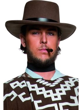 Cowboy Fancy Dress Wandering Gunman Clint Hat