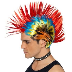 80s Funky Punk Mohawk Mohican Wig 