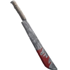 Halloween Large Blooded Chopper Machete - 74cm