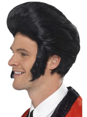 Mens 50s Quiff King Elvis Type Wig