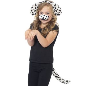 Childrens Fancy Dress Dalmation Ears, Tail & Nose Set 