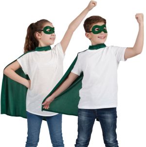 Childrens Superhero Cape Kit - Green