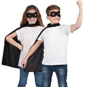 Childrens Superhero Cape Kit - Black