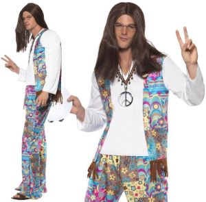 Mens 60s Groovy Hippy Costume