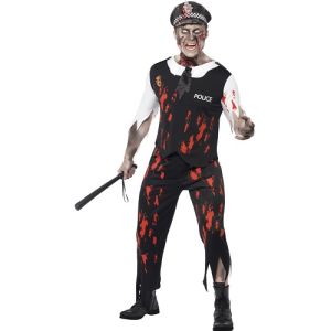 Mens Zombie Policeman Costume 