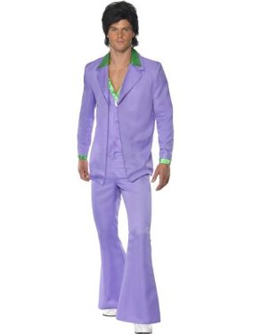 70s Fancy Dress - Lavender Suit Costume