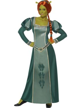 Shrek Princess Fiona Fancy Dress Costume & Wig