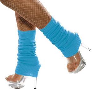 80s Leg Warmers - Blue