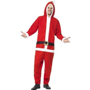 Mens Santa Onesie Costume 