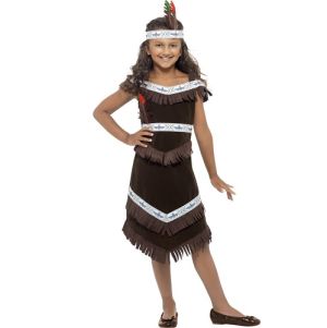 Girls Wild West Indian Costume 