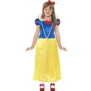 Girls Snow Princess Fancy Dress Costume - S & M 