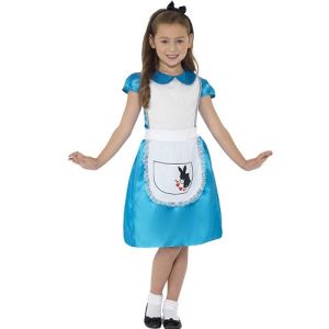 Girls Miss Wonderland Alice Fancy Dress Costume