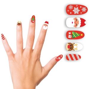 Christmas Fancy Dress False Nails