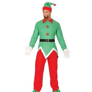 Adult Santa's Elf Fancy Dress Costume