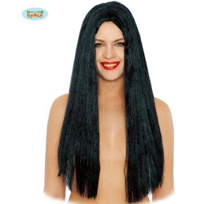 Ladies Long Black Wig