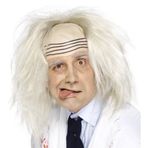 Mens Madman Fancy Dress Wig & Headpiece