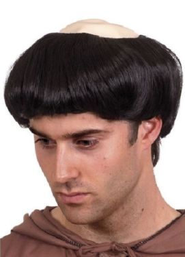 Mens Monk Fancy Dress Wig