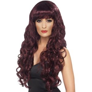 Maroon Siren Wig