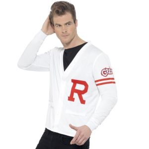 Mens Officially Licensed Grease 50s Rydell Prep Top