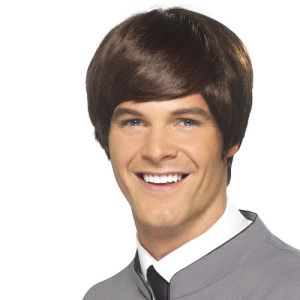 Mens 60s Male Mod Fancy Dress Wig