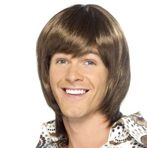 70s Heart throb Fancy Dress Wig