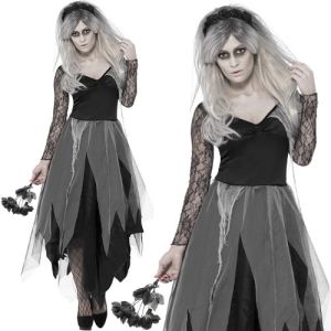 Ladies Halloween Graveyard Bride Costume