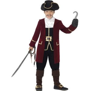 Childrens Deluxe Pirate Captain Costume