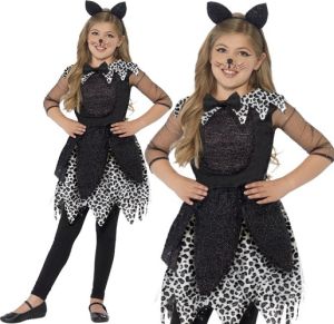 Childrens Halloween Deluxe Midnight Cat Costume