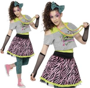 80's Wild Child Teen Fancy Dress Costume