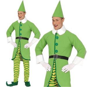 Adult Christmas Elf Fancy Dress Costume