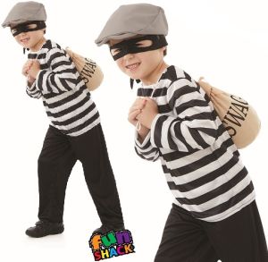 Childrens Little Burglar Robber Costume 