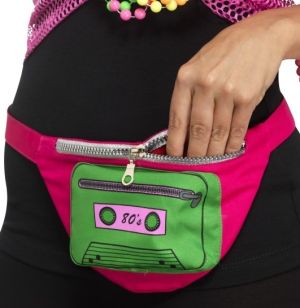 80s Adjustable Bum Bag with Print