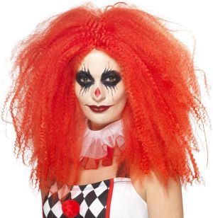 Deluxe Crazy Clown Wig - Red