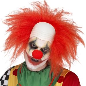 Adult Deluxe Crazy Clown Wig & Headpiece