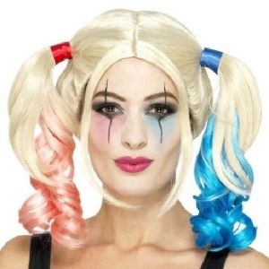 Womens Fancy Dress Harlequin Wig