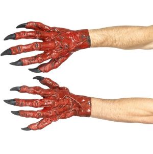 Halloween Latex Devil Hands