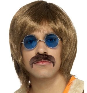 Mens 60s Hippy Singer Wig Kit