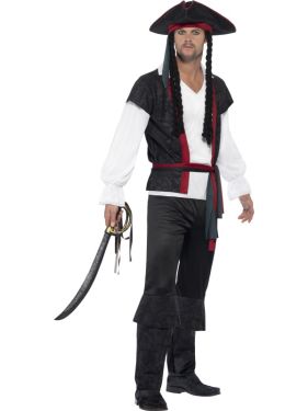 Mens Aye Aye Captain Pirate Costume 