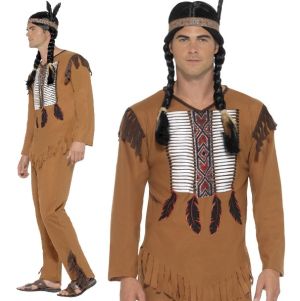 Mens American Indian Warrior Costume