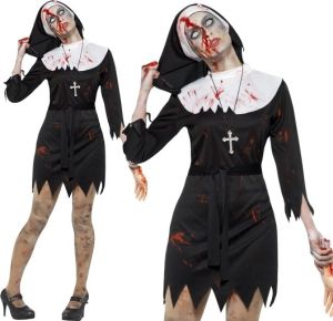 Ladies Zombie Sister Nun Costume 